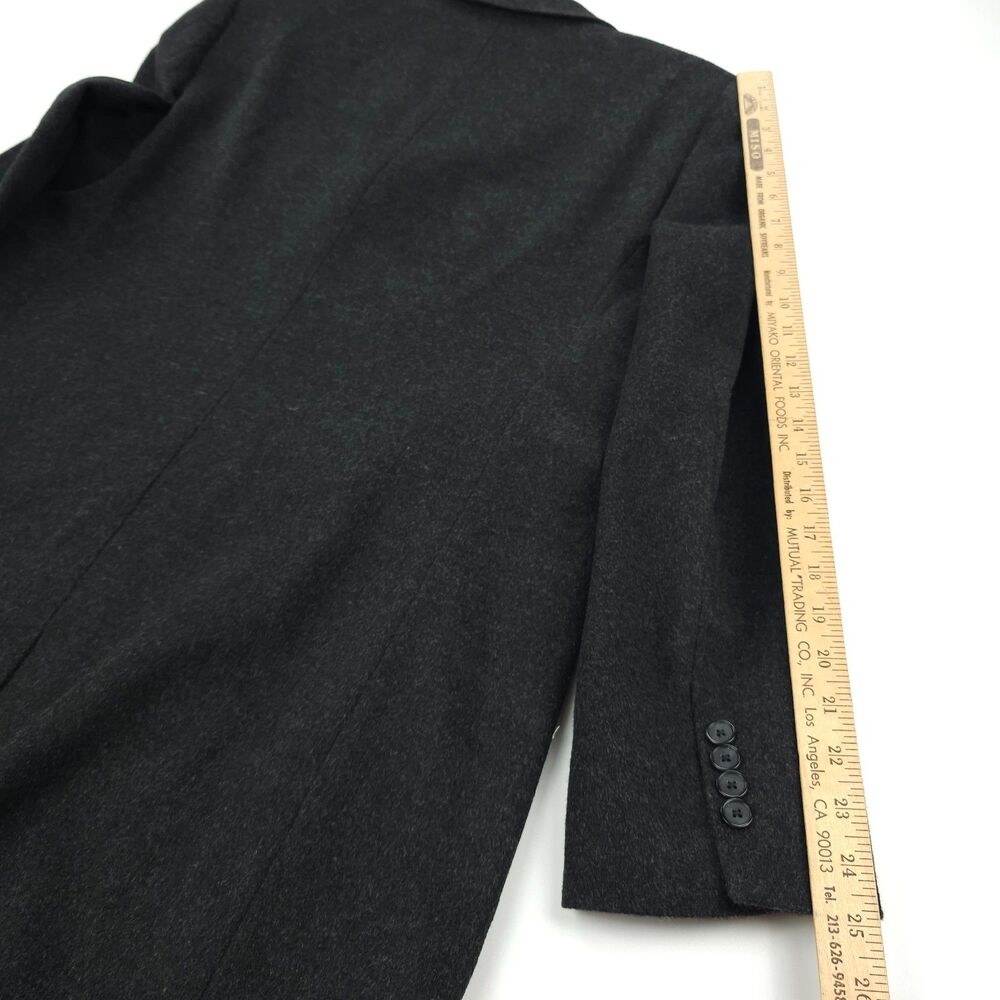 NEW Saks Fifth Avenue Wool Cashmere long Car Coat Old Money Quiet Luxury Preppy - Picture 9 of 14